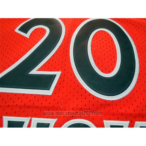 Camiseta New York Knicks Allan Houston #20 Retro Naranja